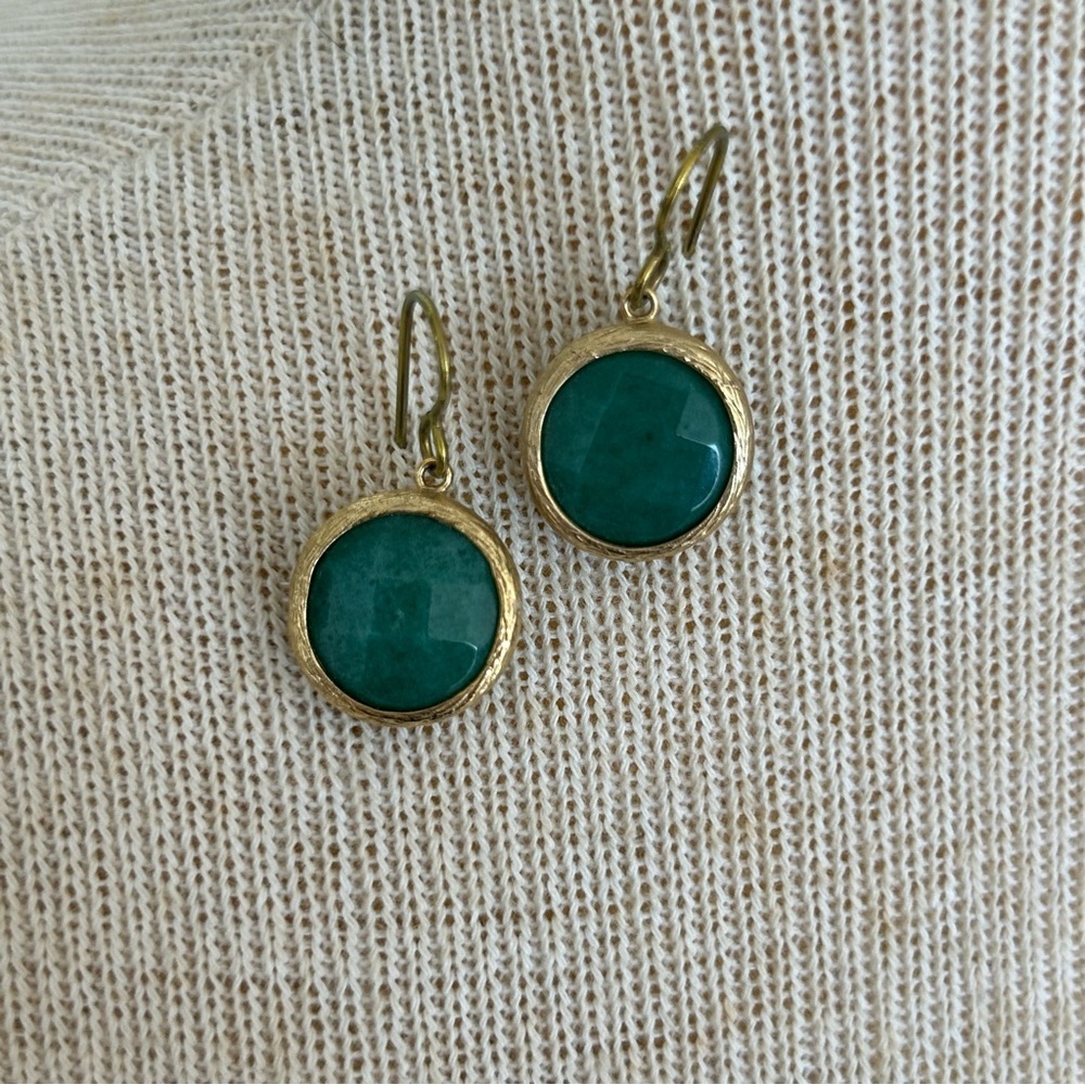 Sensitive Ears Gold Drop Earrings - Picture 7 of 12